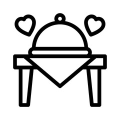 wedding reception line icon