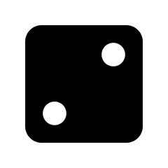 Dice number 2 icon