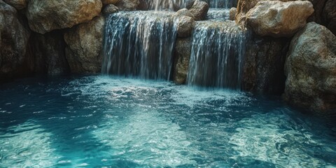 Serene Waterfall and Tranquil Pool