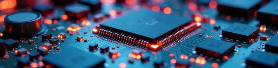 Close-up of stacked circuit boards, intricate details visible, electronic, pile of circuit boards, pile