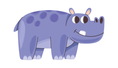 Obraz premium Hippopotamus cute safari animal character