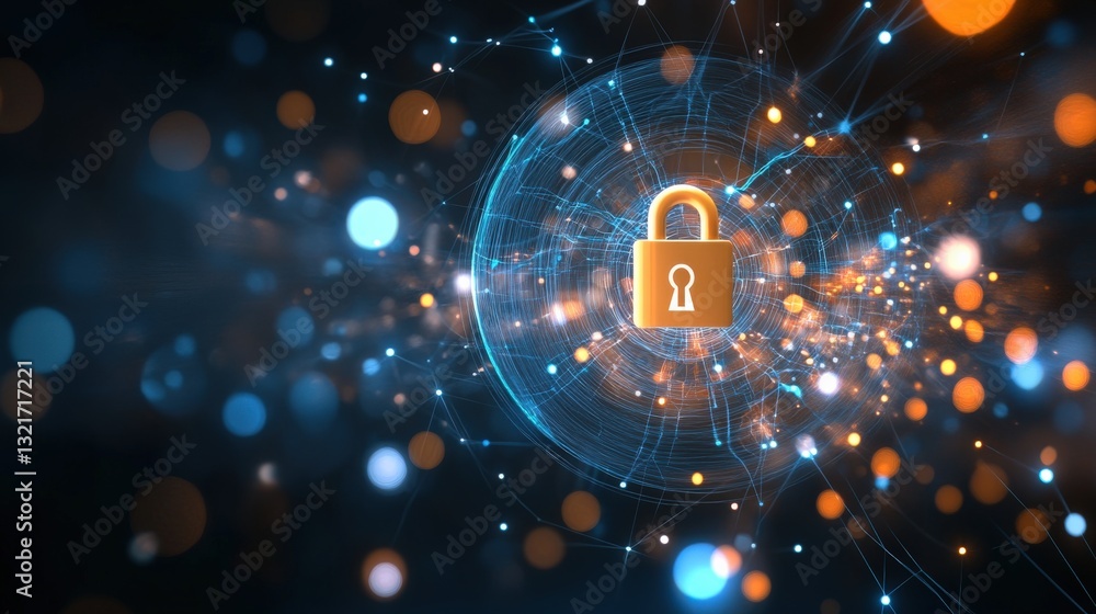 Aufkleber securing digital information protecting data privacy online graphic design virtual environment eye-l