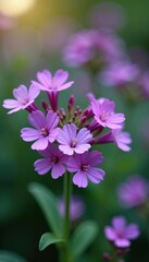 Fototapeta premium Delicate purple Limonium perezii blossoms against blurred background , spring, floral photography , nature