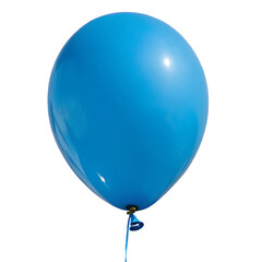 Blue Balloon isolated on Transparent Background