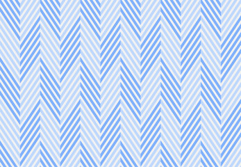 Abstract seamless geometric wave line background chevron pattern blue and white color. Vector.