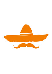 chapeau mexicain moustache 