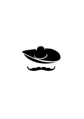 chapeau mexicain moustache 