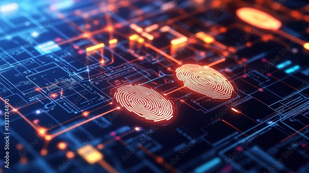 Aufkleber digital fingerprinting technology enhancements in cybersecurity systems virtual environment infograp