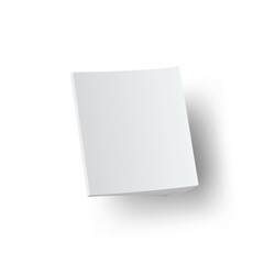 3D Closed Clear Brochure With White Sheets