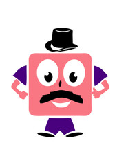 papy papa moustache chapeau personnage rigolo smiley bonhomme