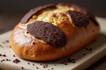 Naklejka premium Chocolate Topped Loaf