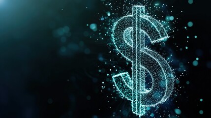 Dynamic currency symbol animation digital environment graphic content abstract design creative viewpoint financial concept
