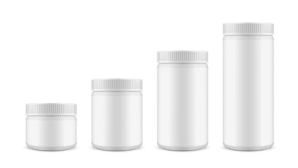 3D White Plastic Canister For Household Chemistry