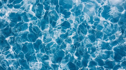 Obraz premium Abstract Blue Water Texture Rippled Surface Aquatic Background Ocean like Pattern Summer Vibe