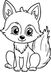 cute illustration of fox