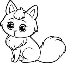 cute illustration of fox