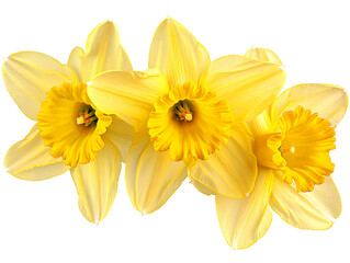Fototapeta premium Vibrant Daffodils A Beautiful Burst of Yellow Spring Flowers Bringing Joy and Nature
