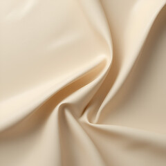 Naklejka premium Beige paper with a smooth, glossy sheen and reflective folds. Elegant, minimal texture with a soft, luxurious surface, perfect for high-end stationery and creative design. The