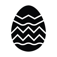 easter egg icon silhouette vector