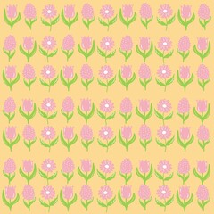 seamless pattern with flowers
