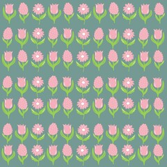 seamless pattern with flowers