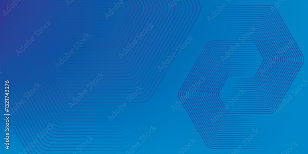 Wall mural abstract hexagon blue tech finance fintech background abstract pixel pattern. abstract business tech