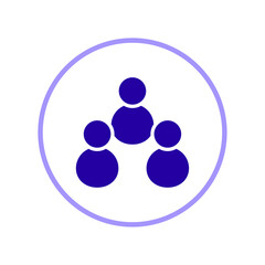 Icon a team, isolated against a clean background.