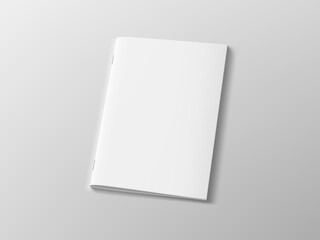 Blank Realistic Brochure Or Magazine With Shadow