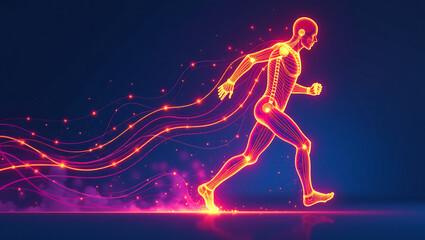 Obraz premium Conceptual Energy Flow in Therapy