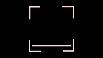 scanner icon animation. scanner icon animation isolated scanner neon shine icon animation .QR Code Scan interface animation on black background. animation of Barcode scanner. - Powered by Adobe