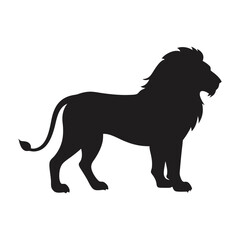 lion vector silhouette design 