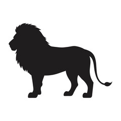 lion vector silhouette design 