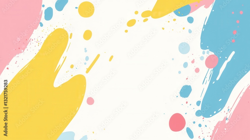 Aufkleber colorful splash background with cheerful vibes for creative projects and fun designs