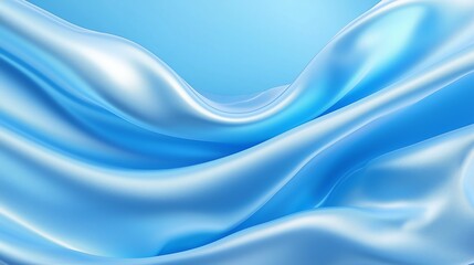 Obraz premium Blue silk satin fabric abstract background.AI Generative.