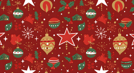 seamless pattern with christmas trees