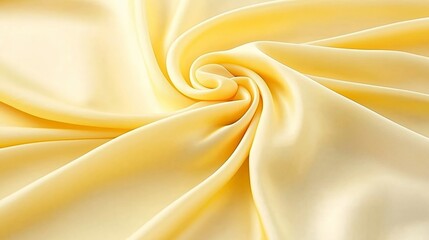 Fototapeta premium Golden silk satin fabric abstract background.AI Generative.