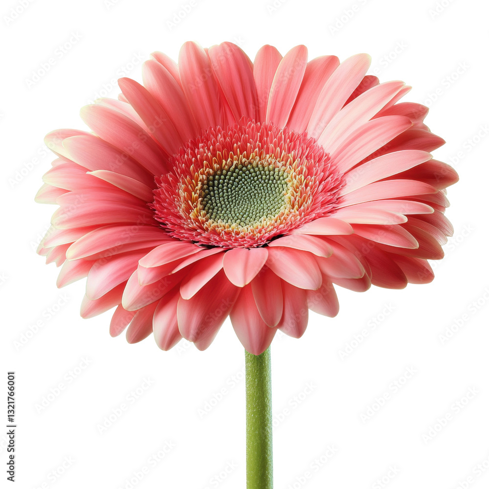 Poster a beautiful pink flower in full bloom showcasing delicate petals and vivid color against a soft natu