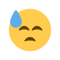 Anxious Face with Sweat
