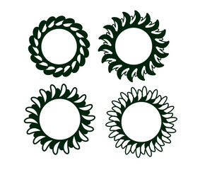 mandala circle ornament