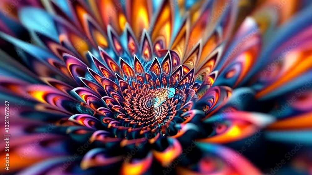 Poster artistic card design with intricate patterns and bold color contrasts, ideal for special occasions