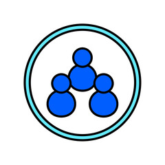 Icon a team, isolated against a clean background.