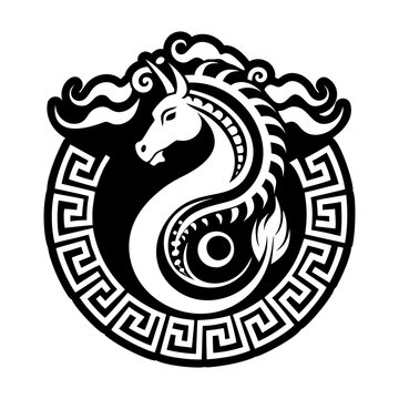 Hippocamp icon in filled style