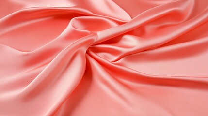 Obraz premium Pink silk satin fabric abstract background.AI Generative.
