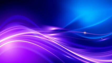 Fototapeta premium Abstract Purple and Blue Light Waves Background