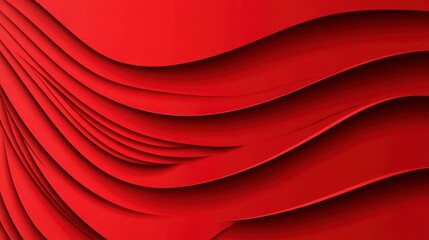 Dynamic Abstract Red Wave Design: A Captivating Visual Experience