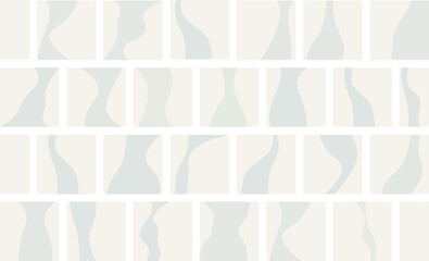 Tile design in soft pastel shades and minimalist style [Vector]
