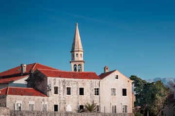 Obraz premium Historic stone building in Budva