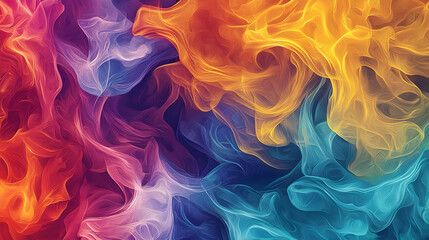 Obraz premium A Kaleidoscope Of Vibrant Colors With Abstract Flowing Mesh Grid Dots Particles Pixelated Colorful Fluid Smooth Dynamic Background Design