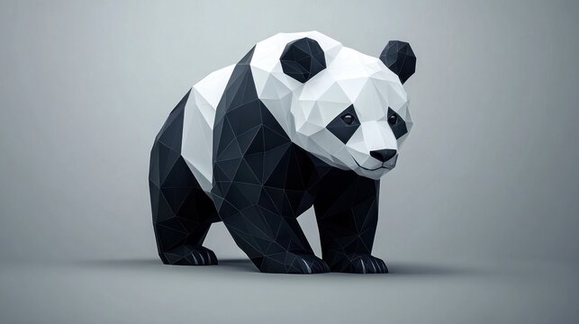 Low-poly panda illustration (2)