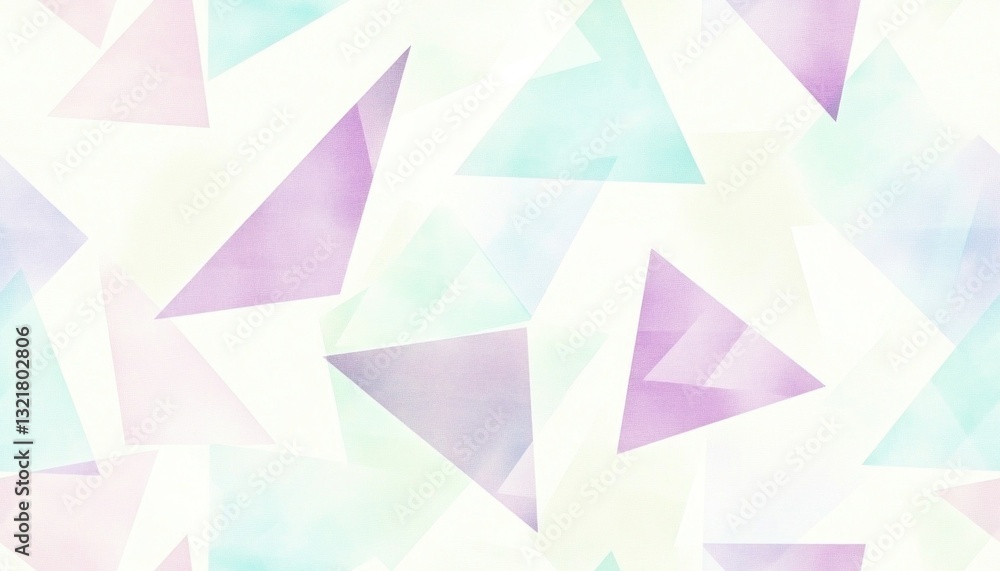 Poster pastel colored triangles creating modern abstract background